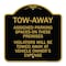 Signmission Tow Zone Assigned Parking Spaces on These Premises Violators Will Be Towed Away at Ve, BG-1818-22797 A-DES-BG-1818-22797 - alternate 1